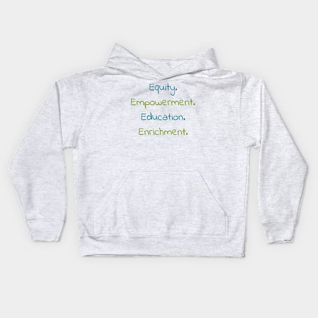 WVWW Tagline Kids Hoodie by West Virginia Women Work